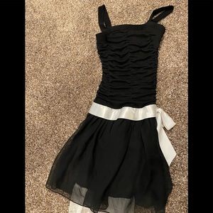 Child’s Black Dress with Silver Sash